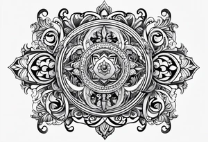 An open scroll tattoo idea