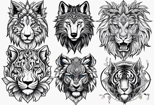 Animal fair tattoo idea