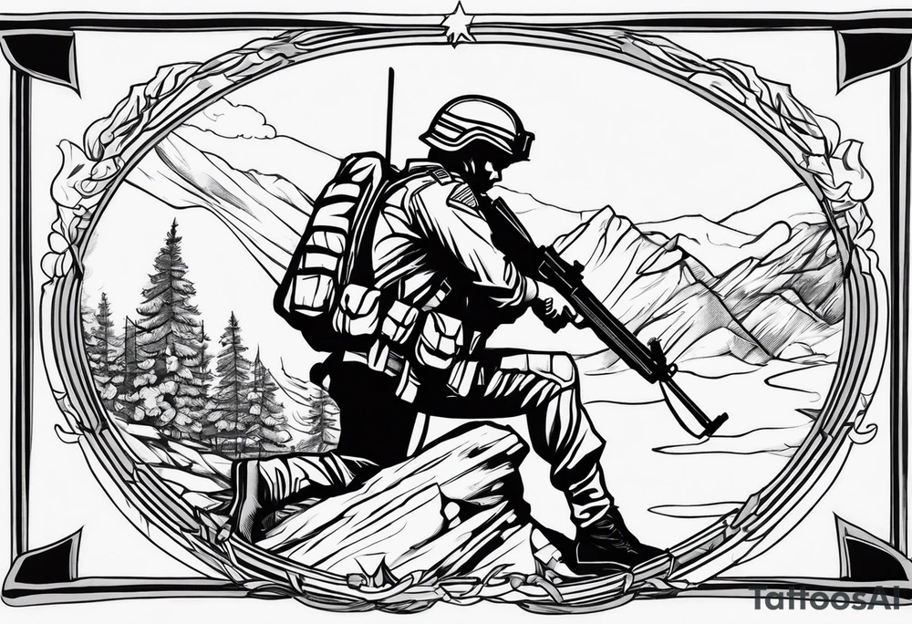 soldier R.I.P. tattoo idea