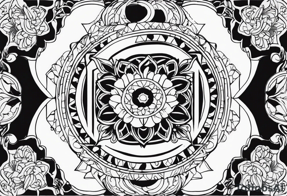 jewelry pattern tattoo idea
