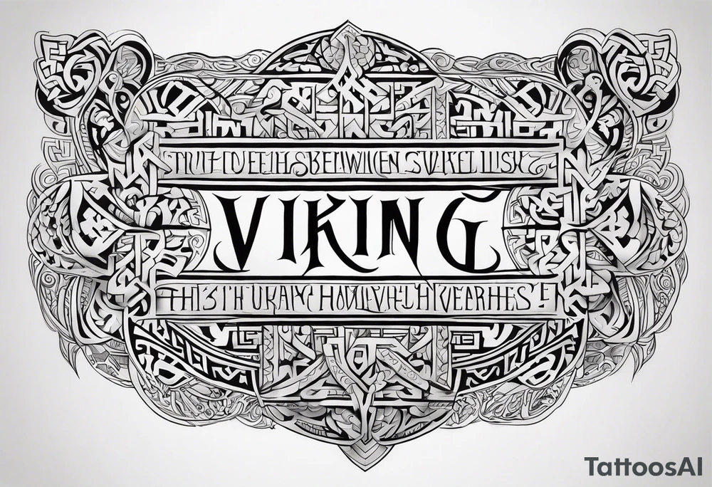 Viking prayer poem tattoo idea