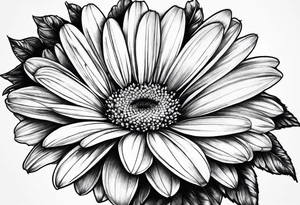 Daisy blossom tattoo idea