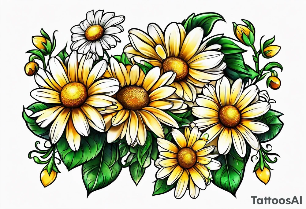 Daisy chain tattoo idea