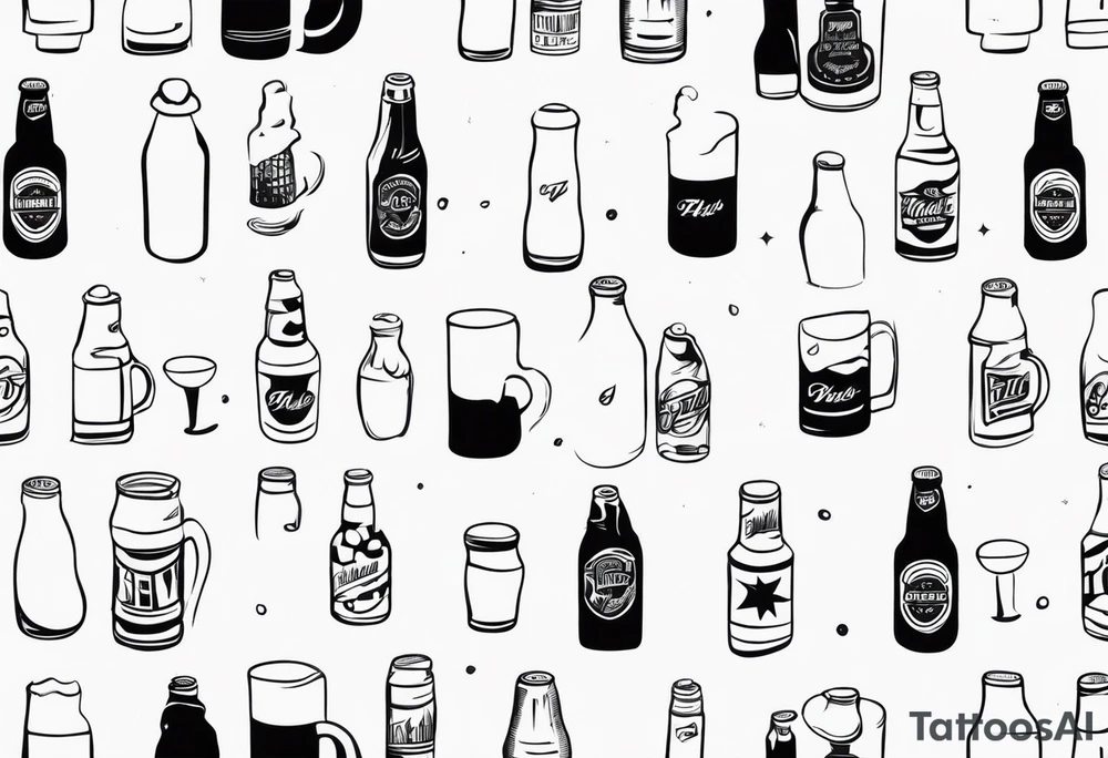 BEER BOOTLE tattoo idea