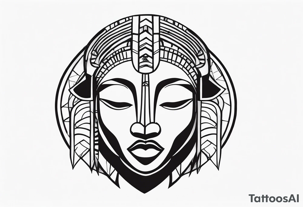 african art tattoo idea