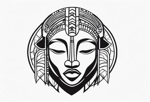 african art tattoo idea
