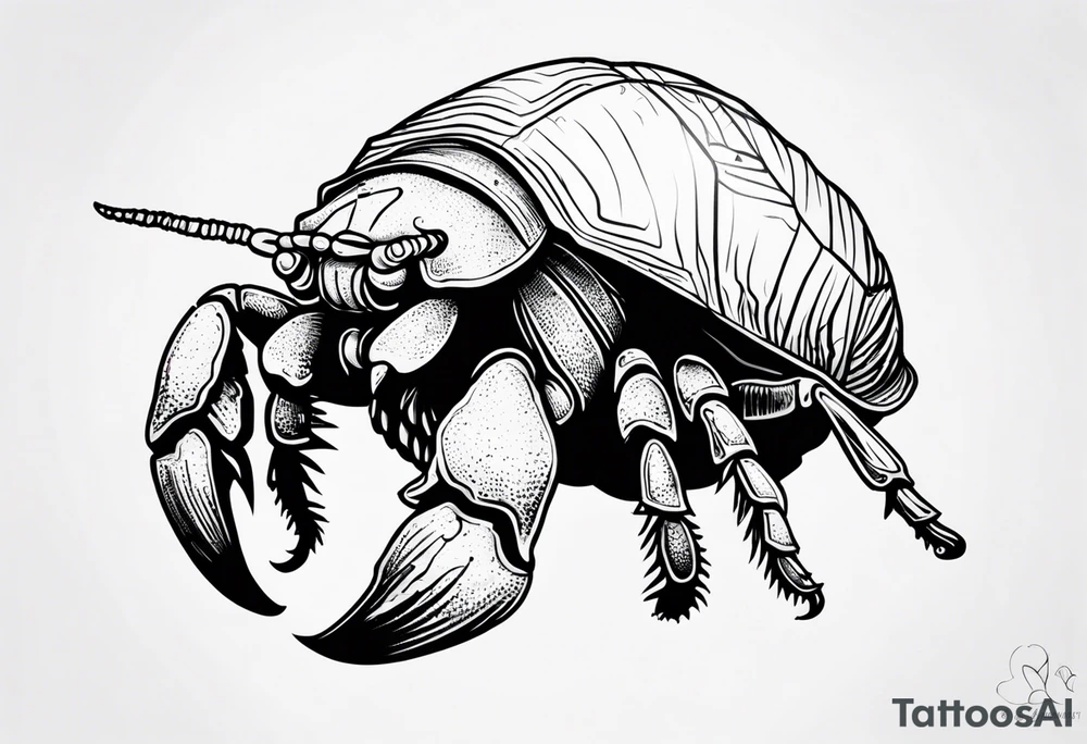 hermit crab tattoo idea