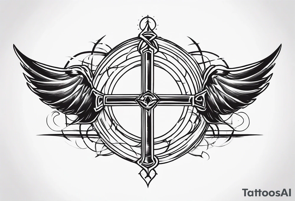 Crossroads good and evil tattoo idea