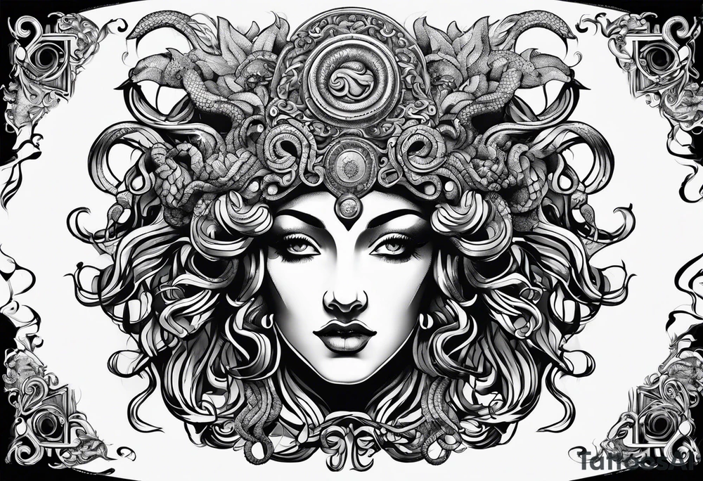 Gorgon Medusa, ancient greece tattoo idea
