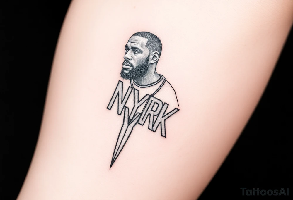 Lebron New york tattoo idea