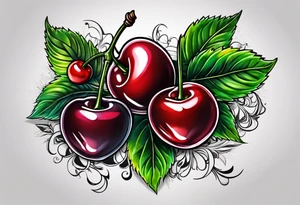 Cherries tattoo idea