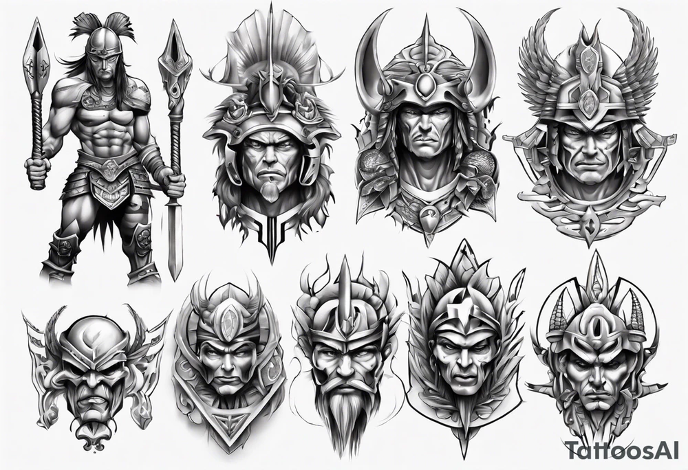 Warrior tattoo idea
