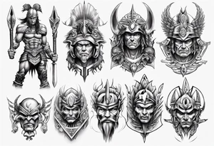 Warrior tattoo idea