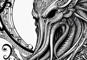 cthulu, half sleeve tattoo idea