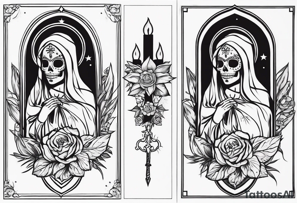 Santa muerte tattoo idea