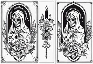 Santa muerte tattoo idea