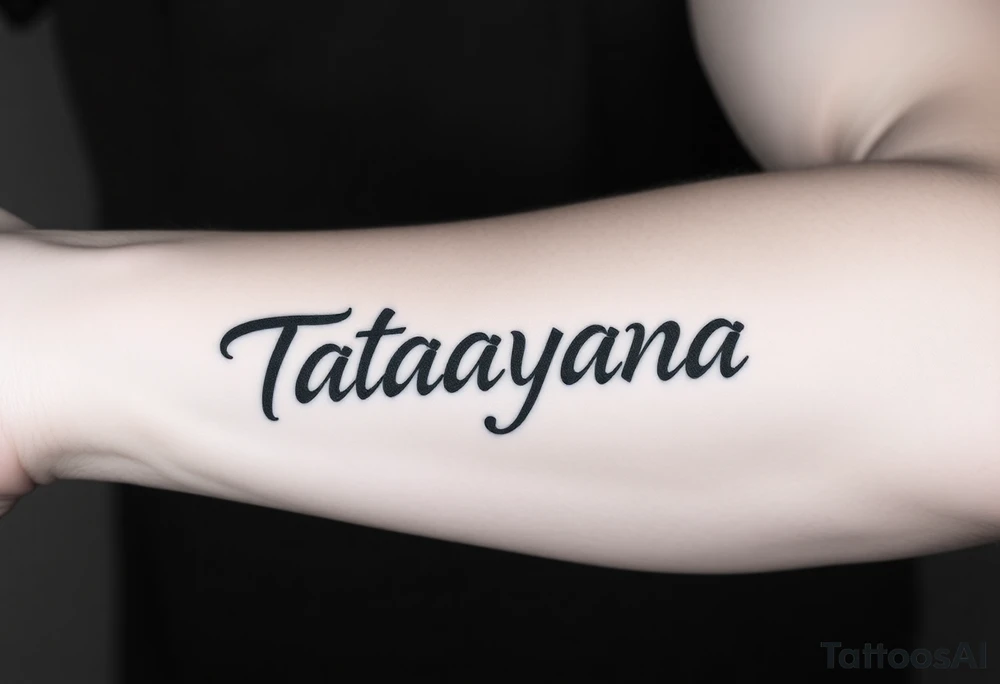 Name Tatayana for a father tattoo idea