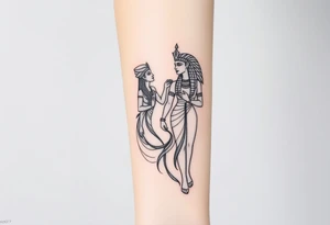 Egyptian goddesses tattoo idea