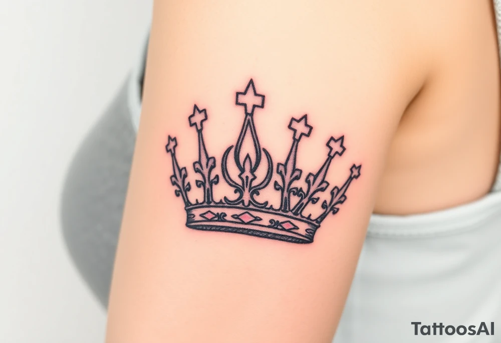 Royalty crown tattoo idea