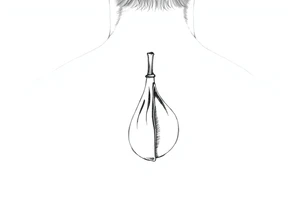 line drawing of penis tattoo idea