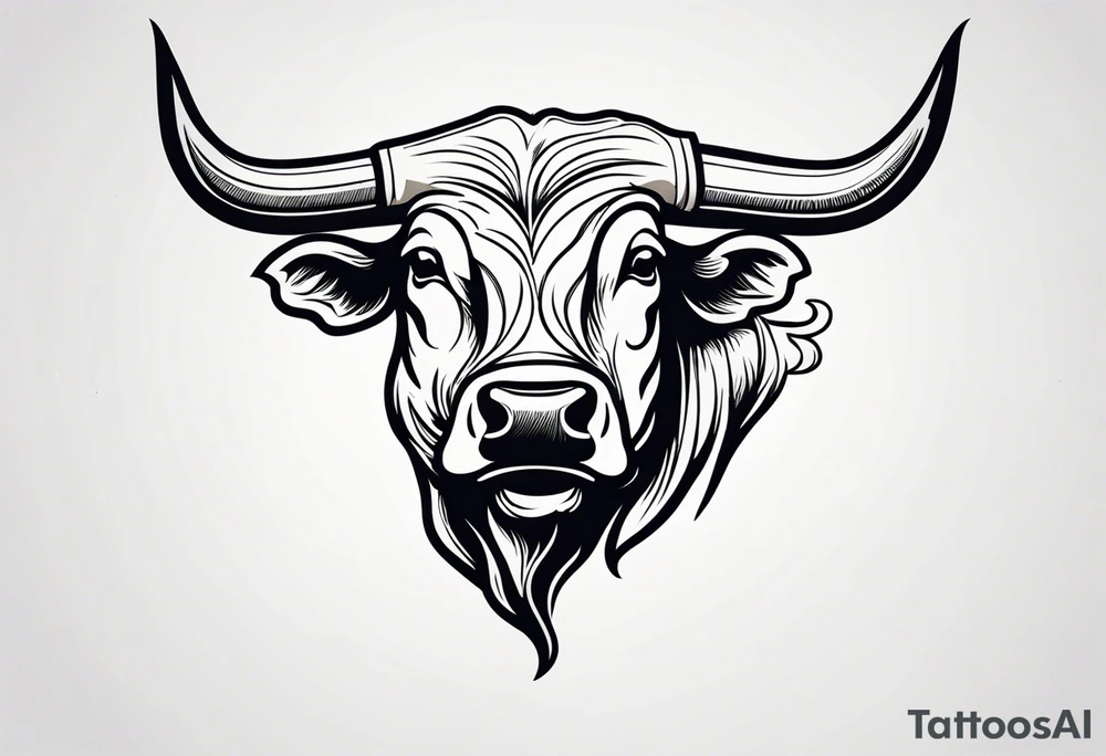 Bucking bull tattoo idea
