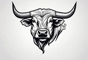 Bucking bull tattoo idea