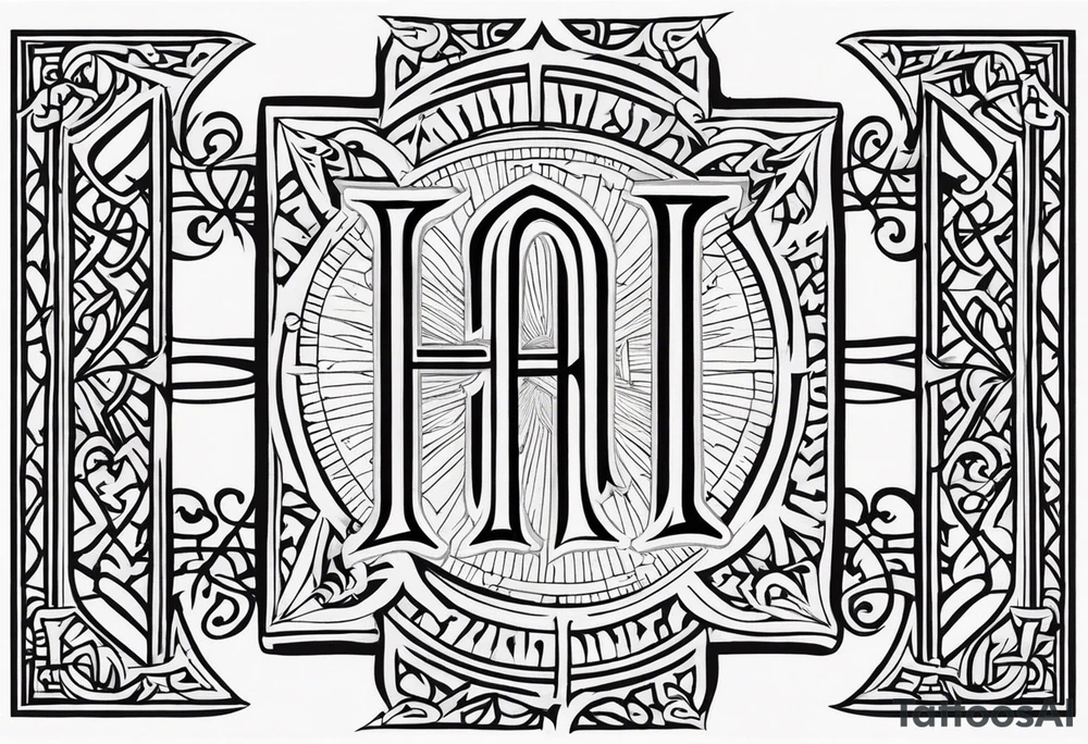 The symbol of Matthias in the bible tattoo idea