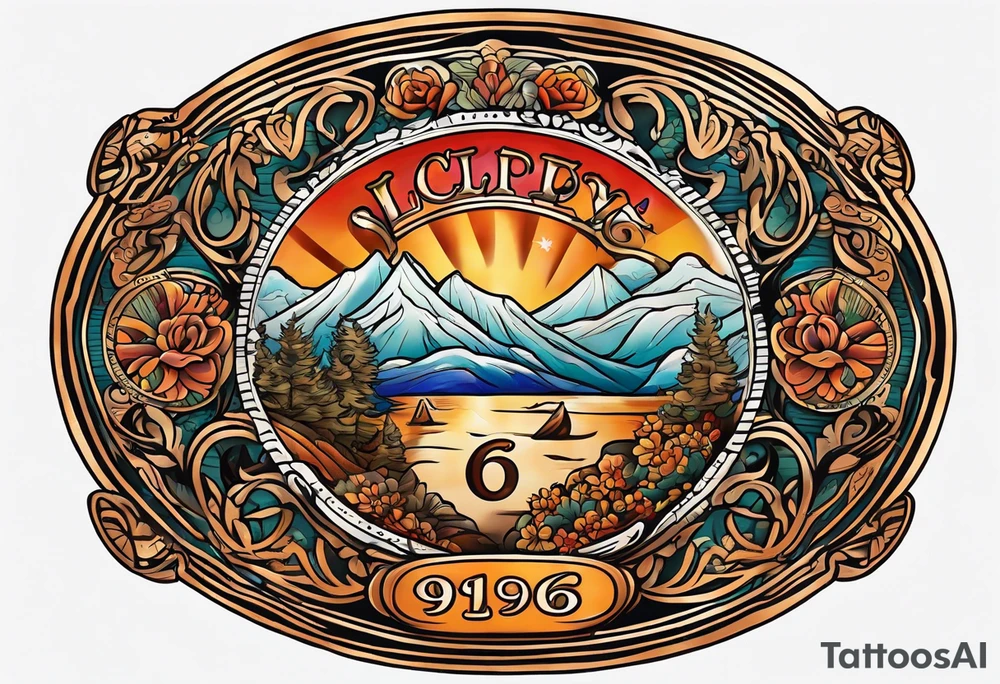 Lucky penny with date 1986, American traditional style tattoo idea