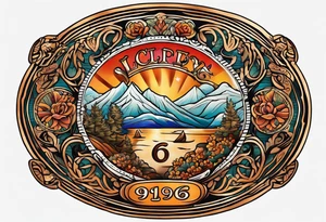 Lucky penny with date 1986, American traditional style tattoo idea