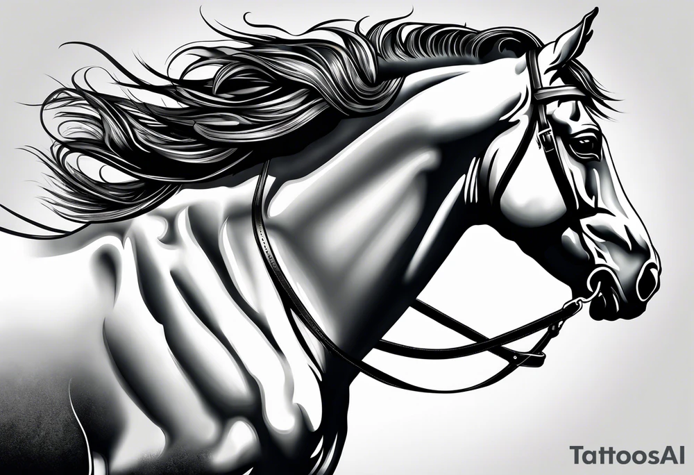 Beautiful Horse tattoo idea