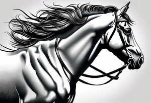 Beautiful Horse tattoo idea