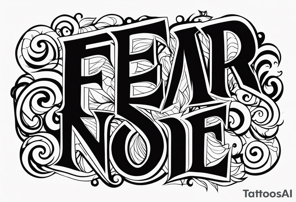 Fear none tattoo idea