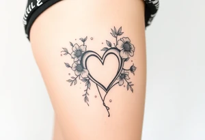 flowers , heart , soul , meaning tattoo idea