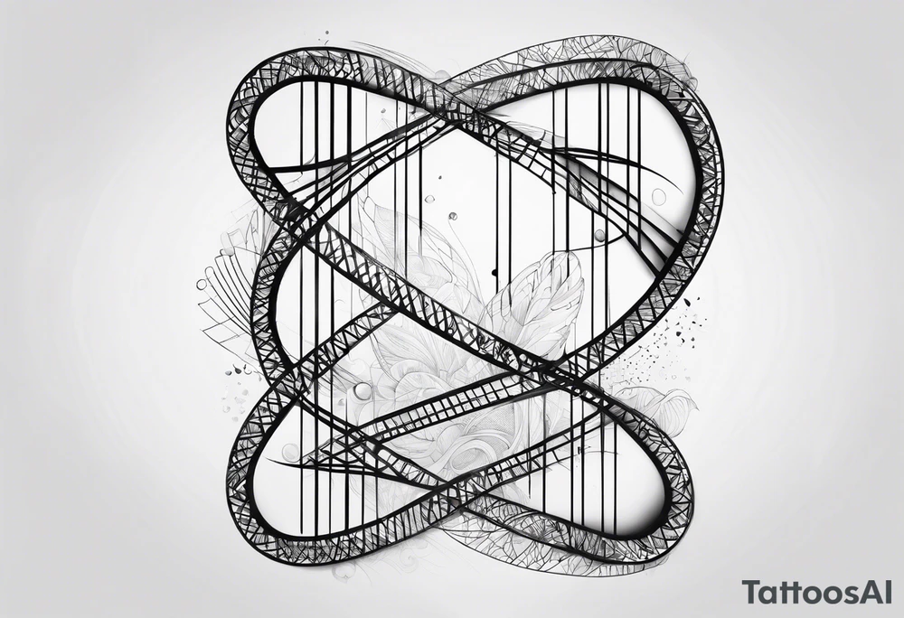 DNA strand tattoo idea
