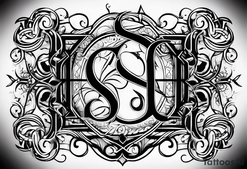 initials

S. C.  H.  J. tattoo idea