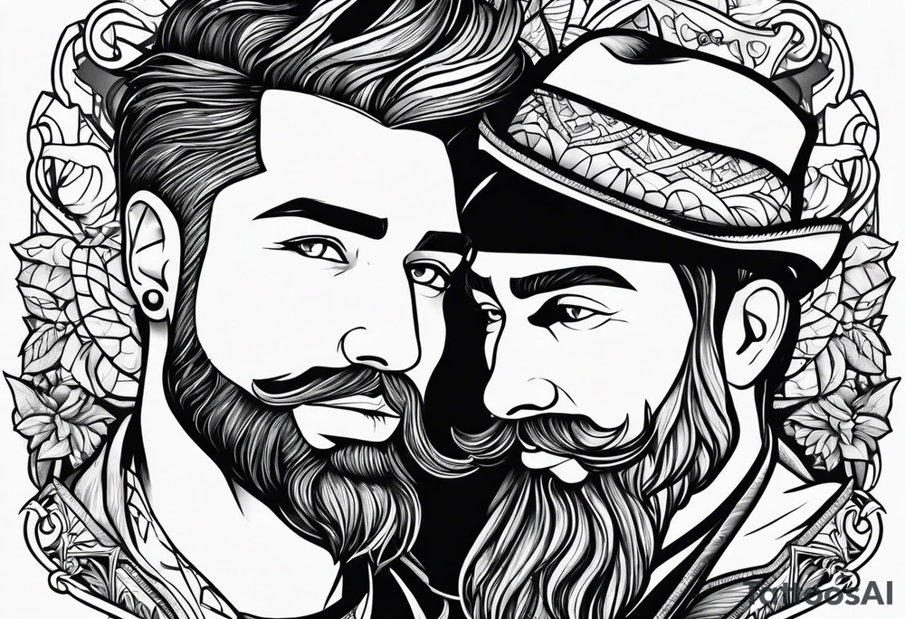 masculine friendship tattoo idea tattoo idea