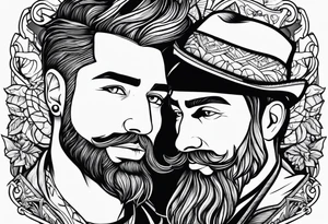 masculine friendship tattoo idea tattoo idea