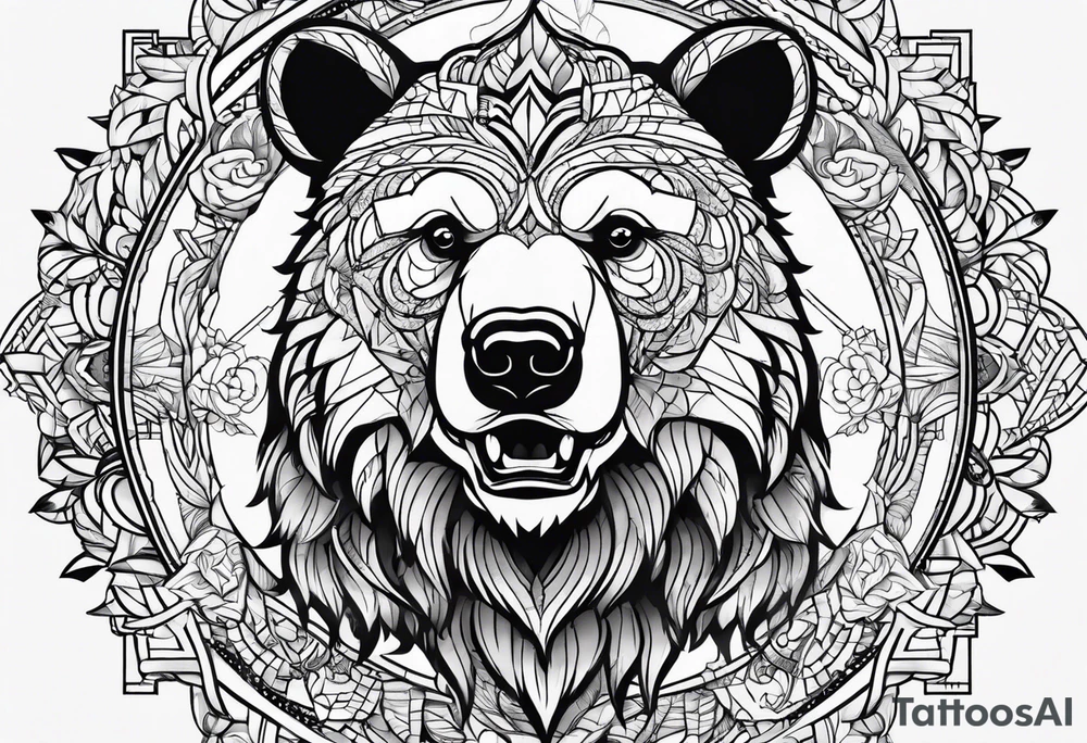 Dancing bear tattoo idea
