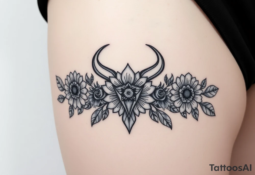 Tarot, the lovers, zodiac, Taurus ,witchy, Norse ,viking,Lillie's, roses, sunflowers tattoo idea