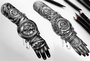 right biomechanical arm tattoo tattoo idea