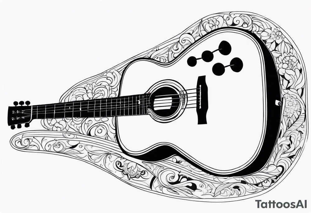guitar tattoo idea