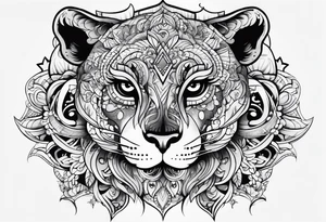 discipline and consistency surrounded by a face tattoo idea