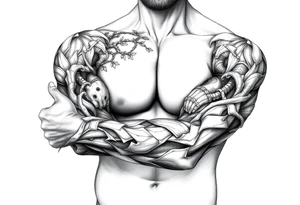 Ancient canopy tattoo idea
