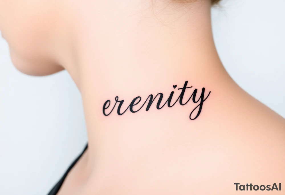 Serenity tattoo idea