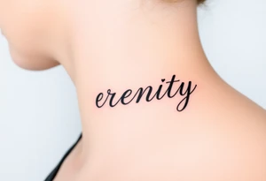 Serenity tattoo idea