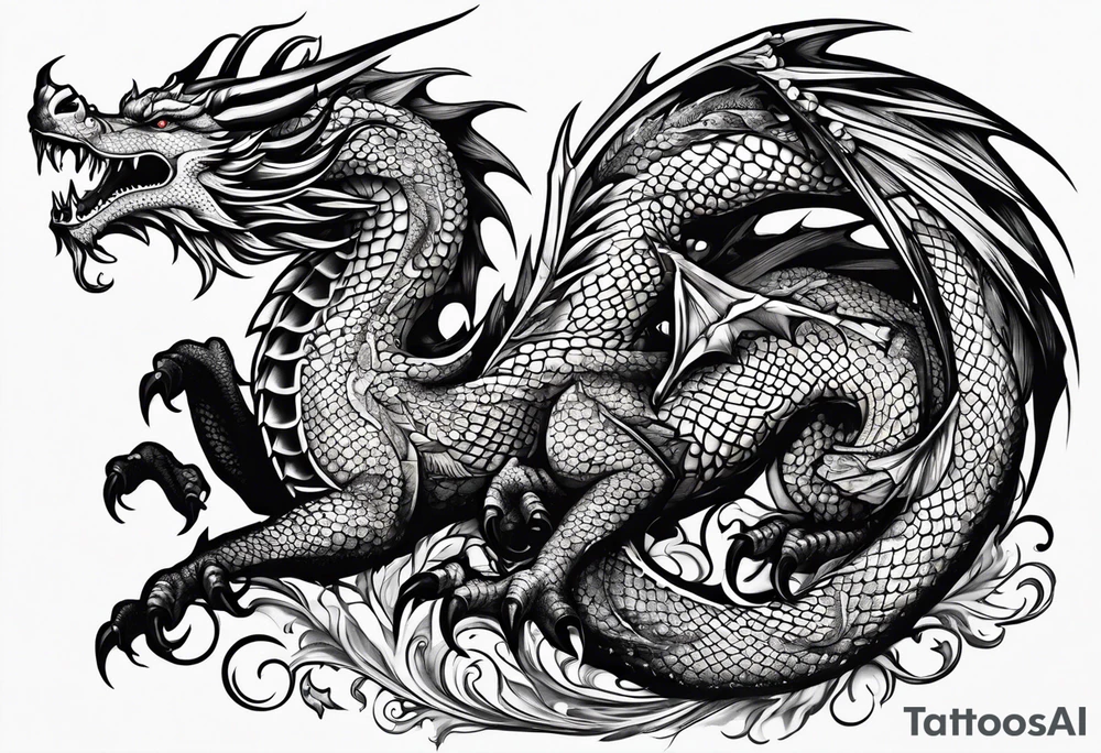 Dragon tattoo idea