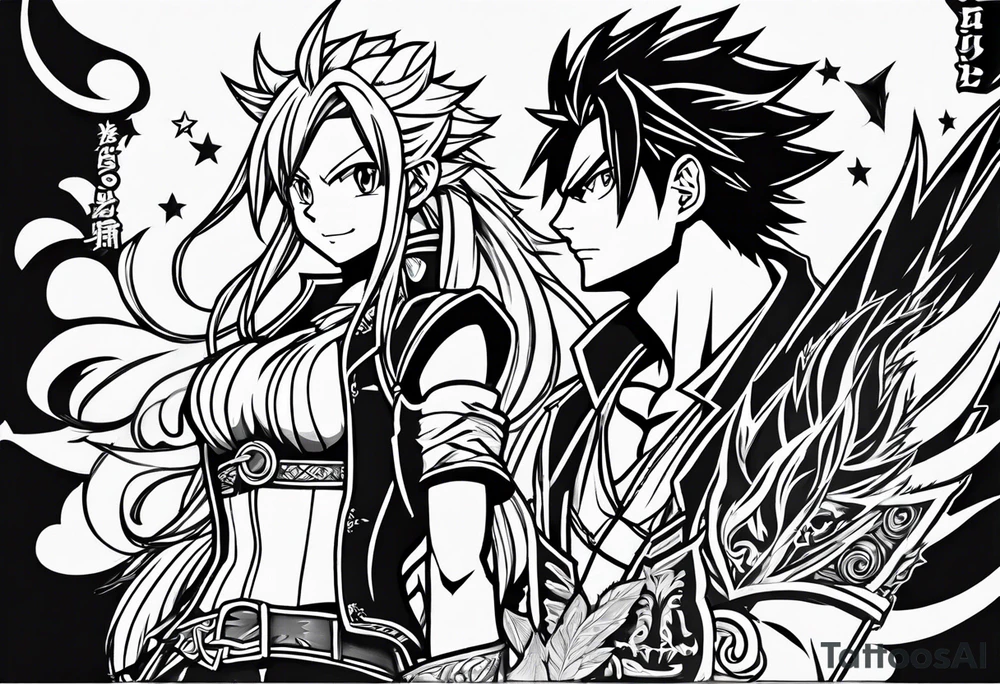 The anime show Fairy tail logo tattoo idea