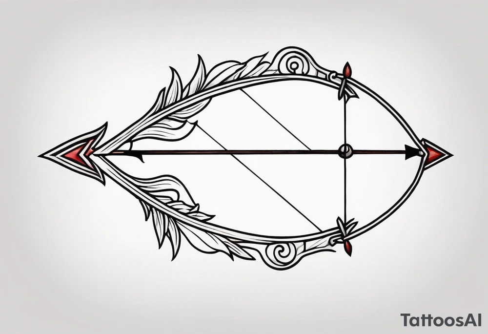 bow and arrow tattoo idea