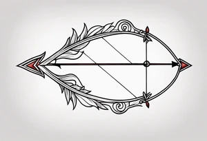 bow and arrow tattoo idea