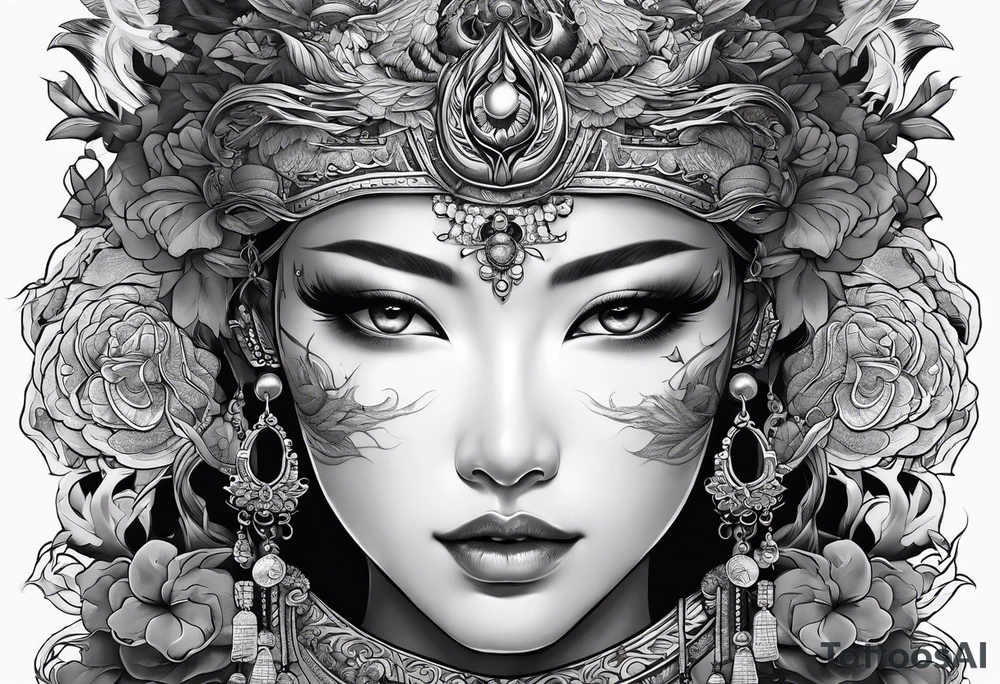 雙狼在山上 tattoo idea